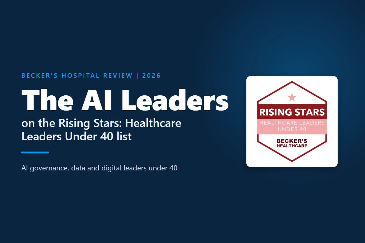 The healthcare AI leaders on Becker's 2026 Rising Stars list